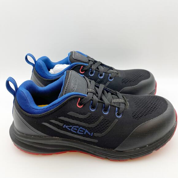 KEEN Womens Utility Minneapolis Work Shoe Sneaker Size 10 Black Blue NIB - Picture 4 of 14